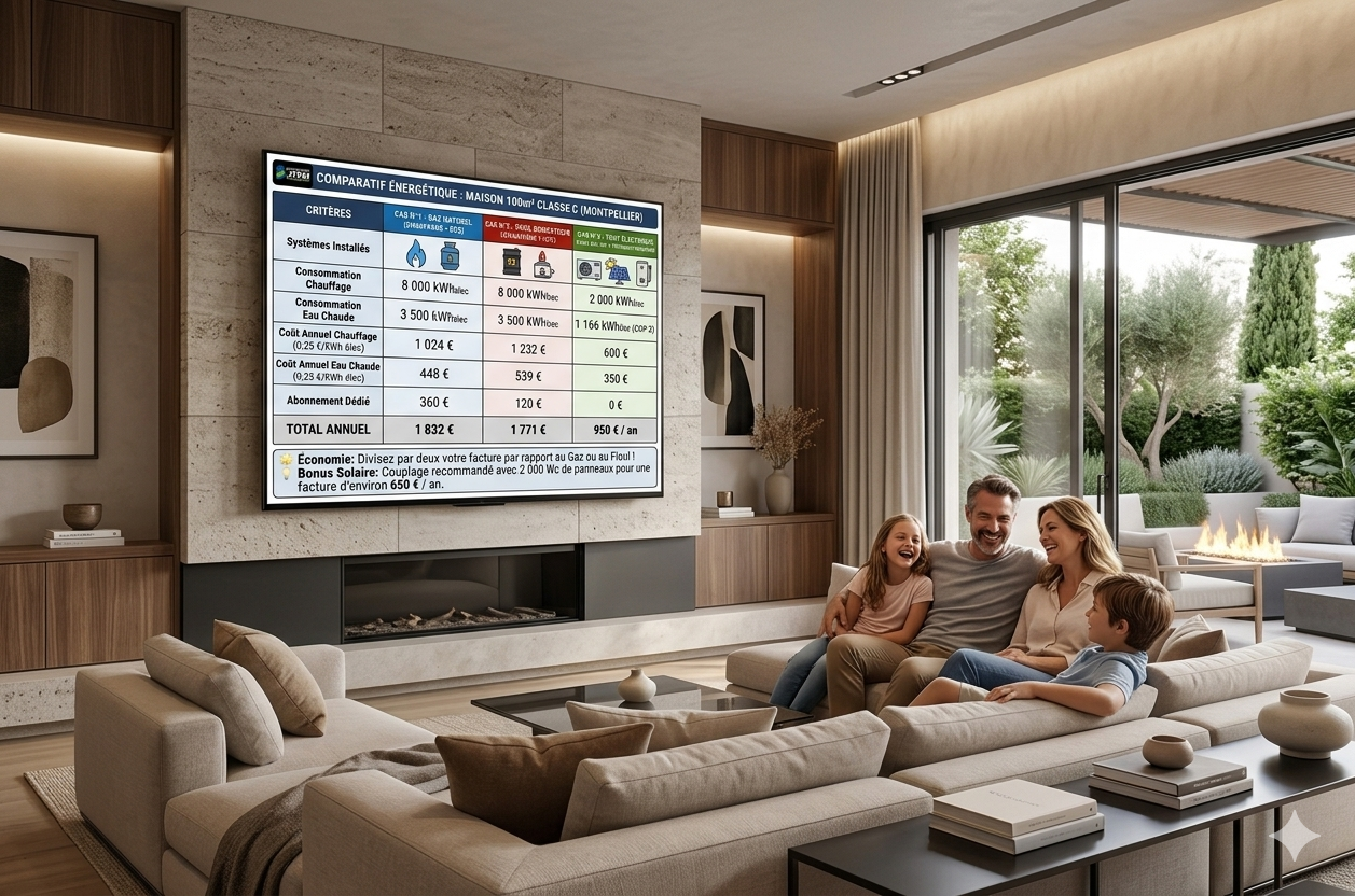 comparatif energetiques clim chauffage eau chaud